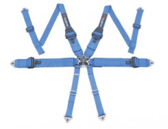 Racing Harness 6 Point for HANS Devices : BLUE
